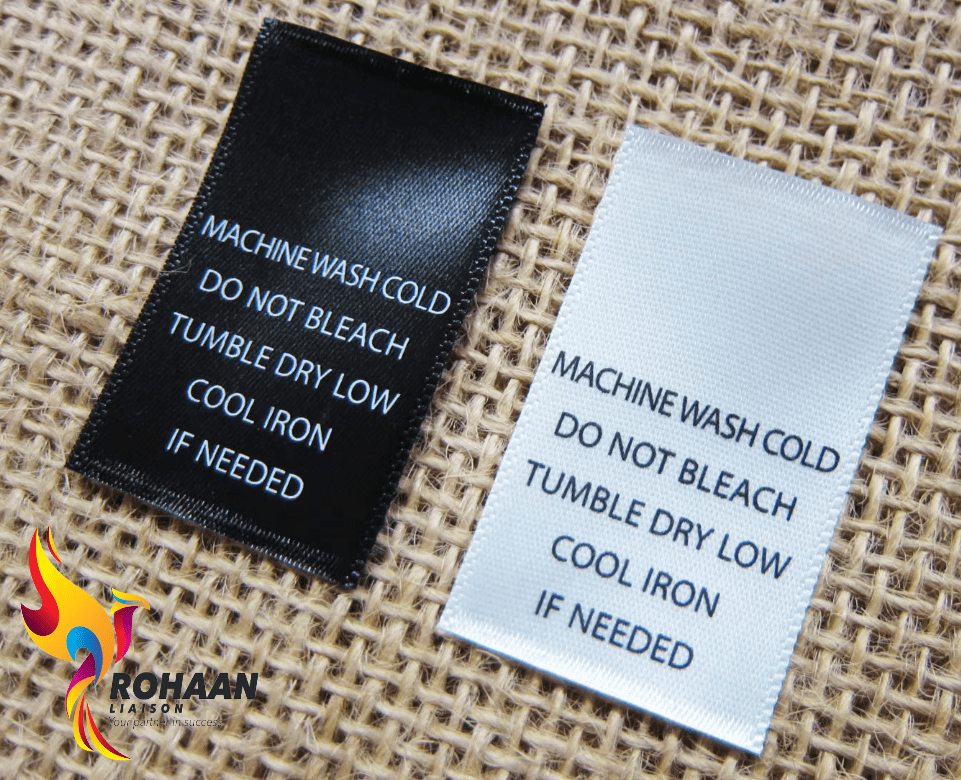 Fabric Care instructions label